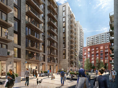 Broadway Malyan | A new £350m riverside district in east London gets…